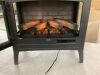 Duraflame Freestanding Electric Fireplace Stove Heater with 3D Flame Effect for 1,000 Sq. Ft. Room, Black - 3
