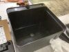 VINGLI Freestanding Utility Sink with Stainless Steel Faucet, 19.7"W x 18.9"D x 33"H, Black - 3