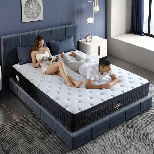 Juego Queen Mattress, 12 Inch Mixed Memory Foam Mattress