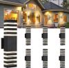 18.3inch 6pack LED Square Up&Down Outdoor Wall Lights