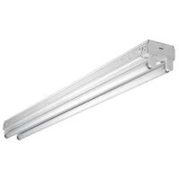 Metalux 32-Watt 2-Light White 4 ft. Fluorescent Strip Light Fixture