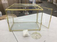 Glass Wedding Card Box