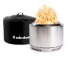 Solo Stove Yukon, Stand & Shelter 2.0 27 in. x 27 in. x 19.8 in. Outdoor Stainless Steel Wood Burning Fire Pit