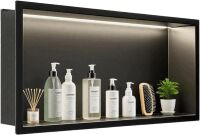 LED Shower Niche 24" x 12", Stainless Steel