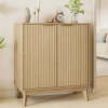 Fluted Sideboard Buffet Cabinet with Storage