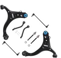 8PCS Front Lower Control Arm Fit For Santa Fe 2007-2012, Fit For Kia Sorento 2011-2013 Suspension Kit w/Ball Joints Sway Bars Link Tie Rod Ends Driver & Passenger Side