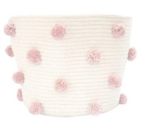 Baby Cotton Rope Toy Storage Barrel, E-Commerce Return, Sold as is