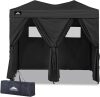 EAGLE PEAK Outdoor Changing Room 8x4, 2 Room Pop Up Portable Changing Room, Sun Shelter, Pop Up Changing Tent for Beach or Pool, Portable Dressing Room for Photoshoots