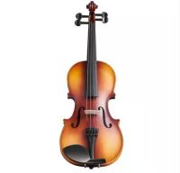 4/4 Full Size Violin Fiddle Set with Hard Case Rosin Bow Shoulder Rest Bridge Tuner and Extra Strings