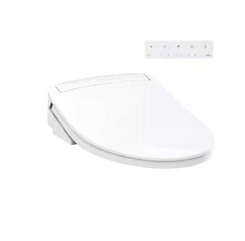 TOTO KS6 Washlet Electric Heated Bidet Seat for Elongated Toilet in Cotton White