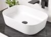 Eridanus Salerno 18 in. x 13 in. Crisp White Vitreous China Rectangular Bathroom Vessel Sink