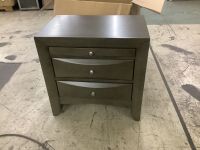Madison 2-Drawer Gray Nightstand