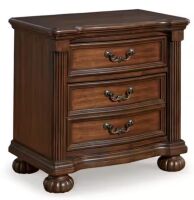 Signature Design by Ashley Lavinton Brown 2 Drawer 29 in. W Nightstand
