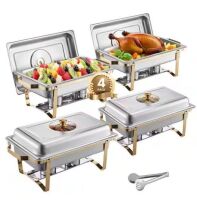 8 qt. Chafing Dish Buffet Set, 4-Pack