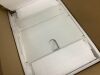 Puluomis 24 in. W x 18.1 in. D x 31.7 in. H Single Sink White Bath Vanity with White Solid Surface Top Transparent Sink - 5