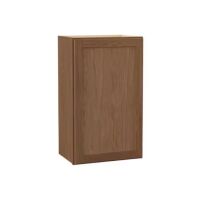 Hampton Bay Sinclair 18 in. W x 12 in. D x 30 in. H Assembled Wall Cabinet in Shaker Saddle Oak