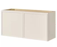 Hampton Bay Leyton 36 in. W x 24 in. D x 18 in. H Ready to Assemble Plywood Slim Shaker Wall Bridge Kitchen Cabinet in Antique White