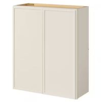 Hampton Bay Leyton 30 in. W x 12 in. D x 36 in. H Ready to Assemble Plywood Slim Shaker Wall Kitchen Cabinet in Antique White