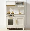 Pretend Play Cottage Kitchen Wooden Toy Set for Kids w/ 5 Accessories