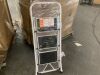 3-Step Portable Folding Step Ladder w/ Non-Slip Feet, 330lb Capacity - 2