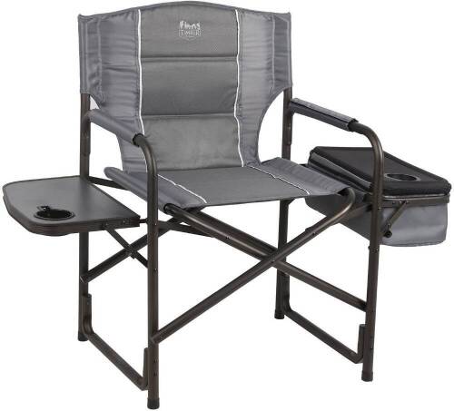 Timber Ridge Laurel Director's Chair with Coolr Bag & Side Table, Grey - Appears New in Damaged Box&nbsp;