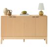 4-Door Reeded Storage Cabinet, Accent Furniture, Sideboard