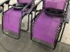 Set of 2 Adjustable Zero Gravity Patio Chair Recliners w/ Cup Holders - 4