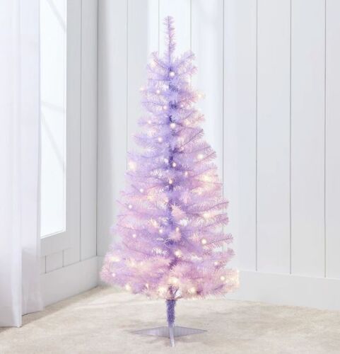 Prelit Colorful Mini Spruce Christmas Tree w/ LED Lights - 4ft