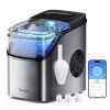 GoveeLife Smart Countertop Ice Maker, 9 Ice Cubes in 6 Minutes 3 Sizes, 26lbs/24Hrs, Self Cleaning RGB Lights