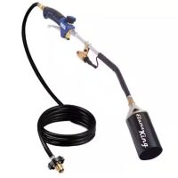 Flame King 340,000 BTU Propane Torch Self Igniting with Turbo Blast Trigger and Flow Valve