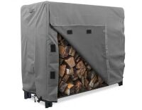 KHOMO GEAR Titan Series 4 ft. Grey Log Rack Heavy-Duty Protector Cover
