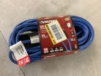 Husky 50 ft. 14/3 Medium Duty Cold Weather Indoor/Outdoor Extension Cord, Blue
