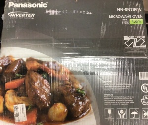 Panasonic Microwave Oven 1250W, Appears New, Sold As-is