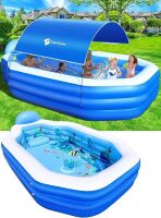 Inflatable Pool with Canopy