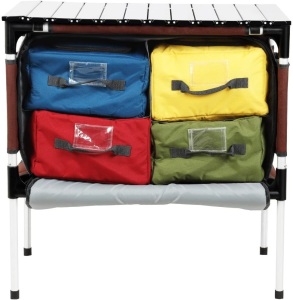 PORTAL Multifunctional Folding Camp Table w/ Four Cooler Storage Bags