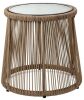 Lot of (8) Rope Woven Patio Side Tables