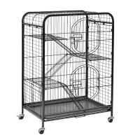 Multi-Level Small Pet Cage with Wheels