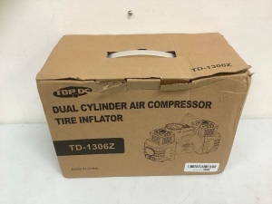 Dual Cylinder Air Compressor Tire Inflator, E-Comm Return