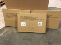 Lot of (3) New Single Rail Rolling Clothing Racks in Chrome.&nbsp;