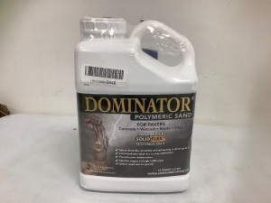 Dominator Polymeric Sand, 13lbs, Charcoal, Appears New, Sold as is