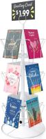 Rotating Greeting Card Display Stand, 12 Display Pockets