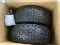 16x6.50-8 Tubeless Lawn Mower Tires, Set of 2