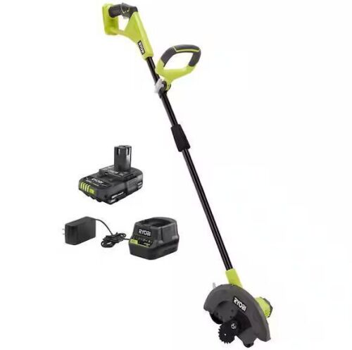RYOBI ONE+ 18V 9 in. Cordless Battery Edger with 2.0 Ah Battery and Charger