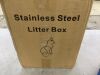 Stainless Steel Cat Litter Box with Lid - 5