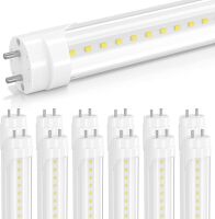 12-Pack T8 LED 3FT Type B Light Bulbs, 14W 5000K, 1820LM for G13