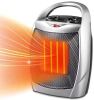 Lot of (2) R.W.FLAME 1,500-Watt Compact Indoor Small Ceramic Electric Heater with Adjustable Thermostat and Carry Handle, Sliver