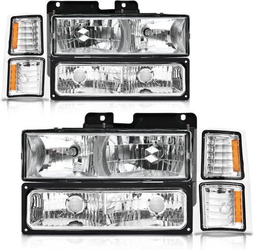 Headlights Assembly for 1994-1998 Chevy Silverado/Tahoe/Suburban/C10