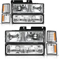 Headlights Assembly for 1994-1998 Chevy Silverado/Tahoe/Suburban/C10