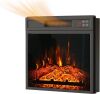 18" Electric Fireplace Insert with Low Noise, Remote Control with Timer, Touch Screen, Adjustable Flame Brightness