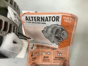 Remanufactured Alternator, Appears new, Sold as is